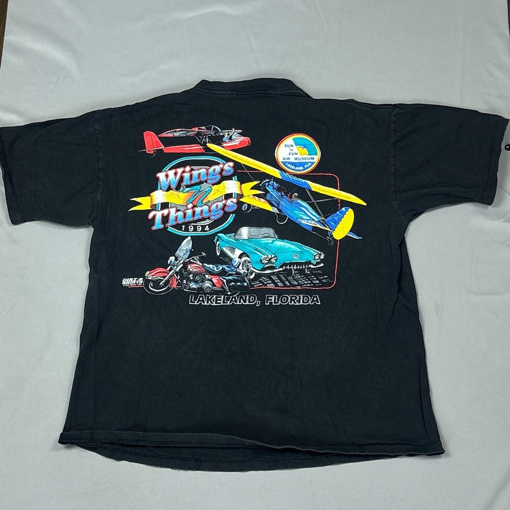 VTG 1994 Aerospace Museum Large T-Shirt Wings N Things Florida